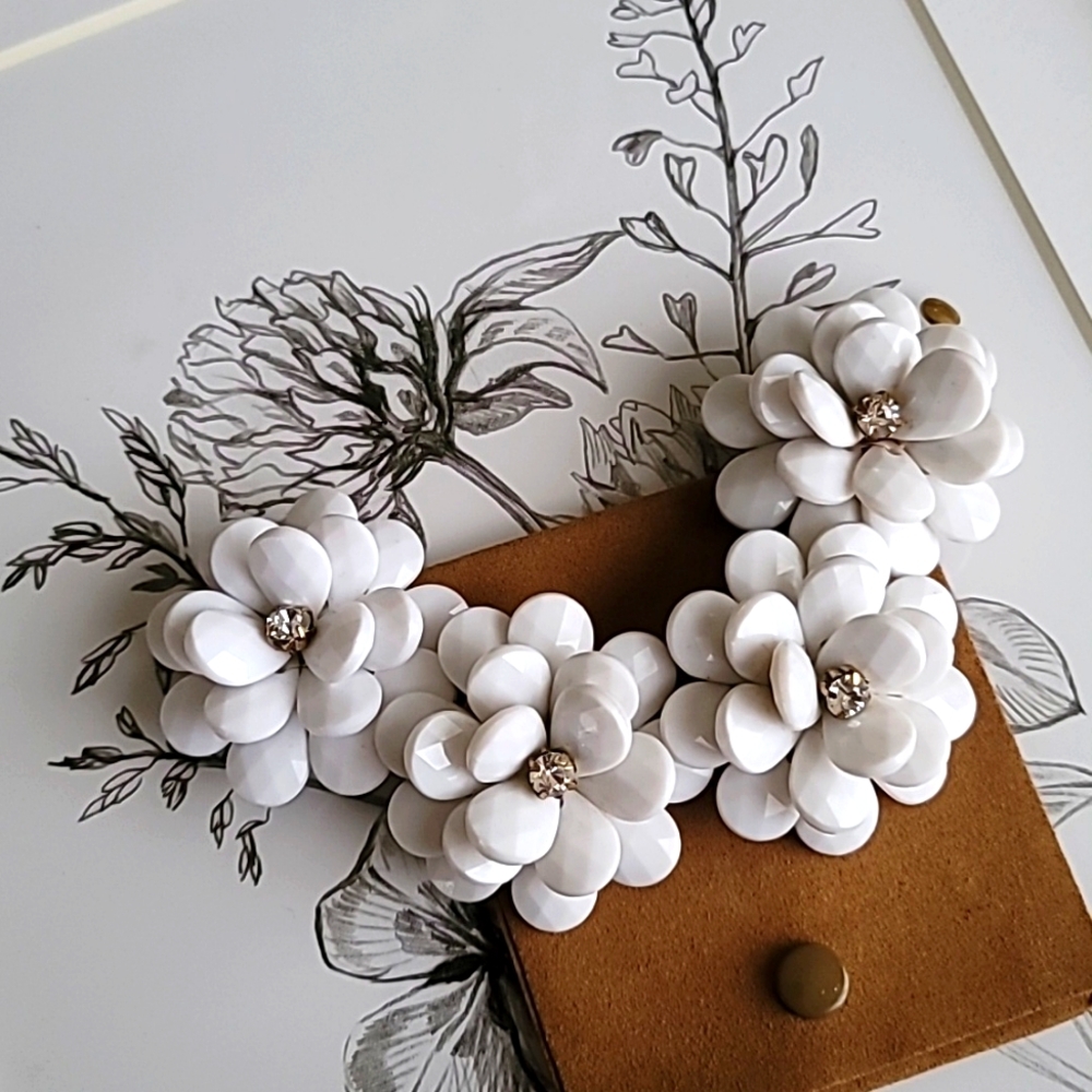 J. CREW Bold Flower Bracelet